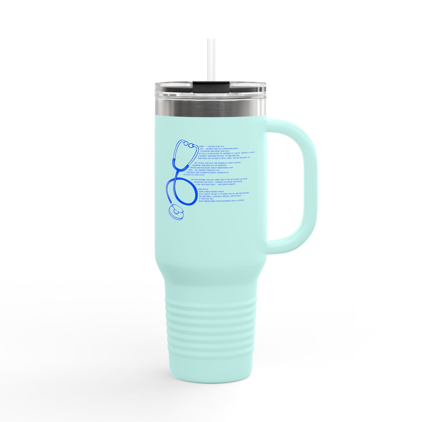 Nurse Insulated Travel Mug, 40oz - Perfect for Healthcare Workers, Gifts for Nurses, Coffee Mug, Doctor Appreciation