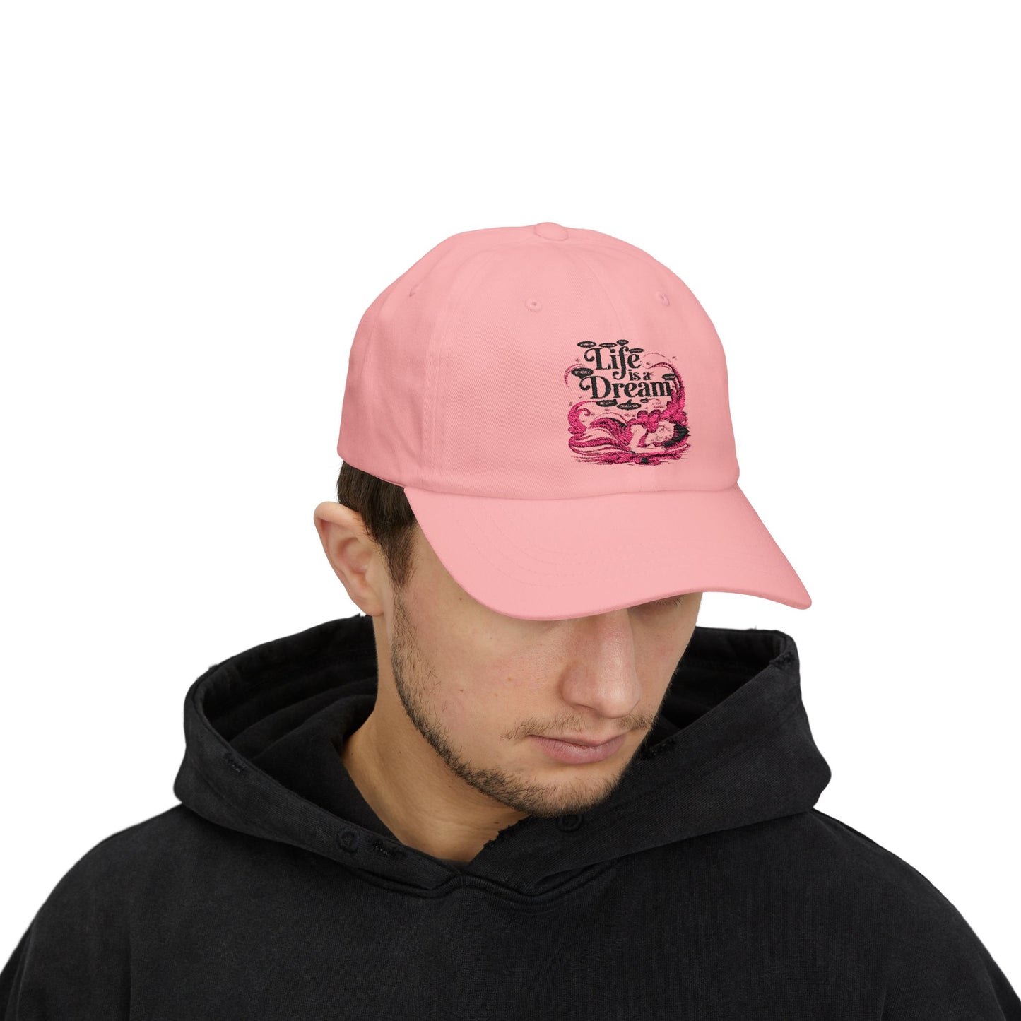 L.I.F.E. Is A D.R.E.A.M. Classic Cap - Casual Everyday Hat, Adjustable Cap, Relaxed Style Headwear