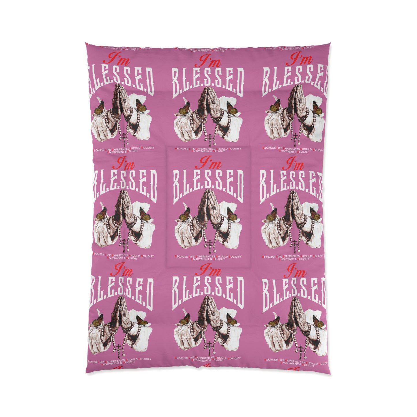 Blessed Comforter - Cozy Bedding for Faithful Souls, Perfect for Gifts, Spiritual Decor, Home Relaxation, Inspirational Room