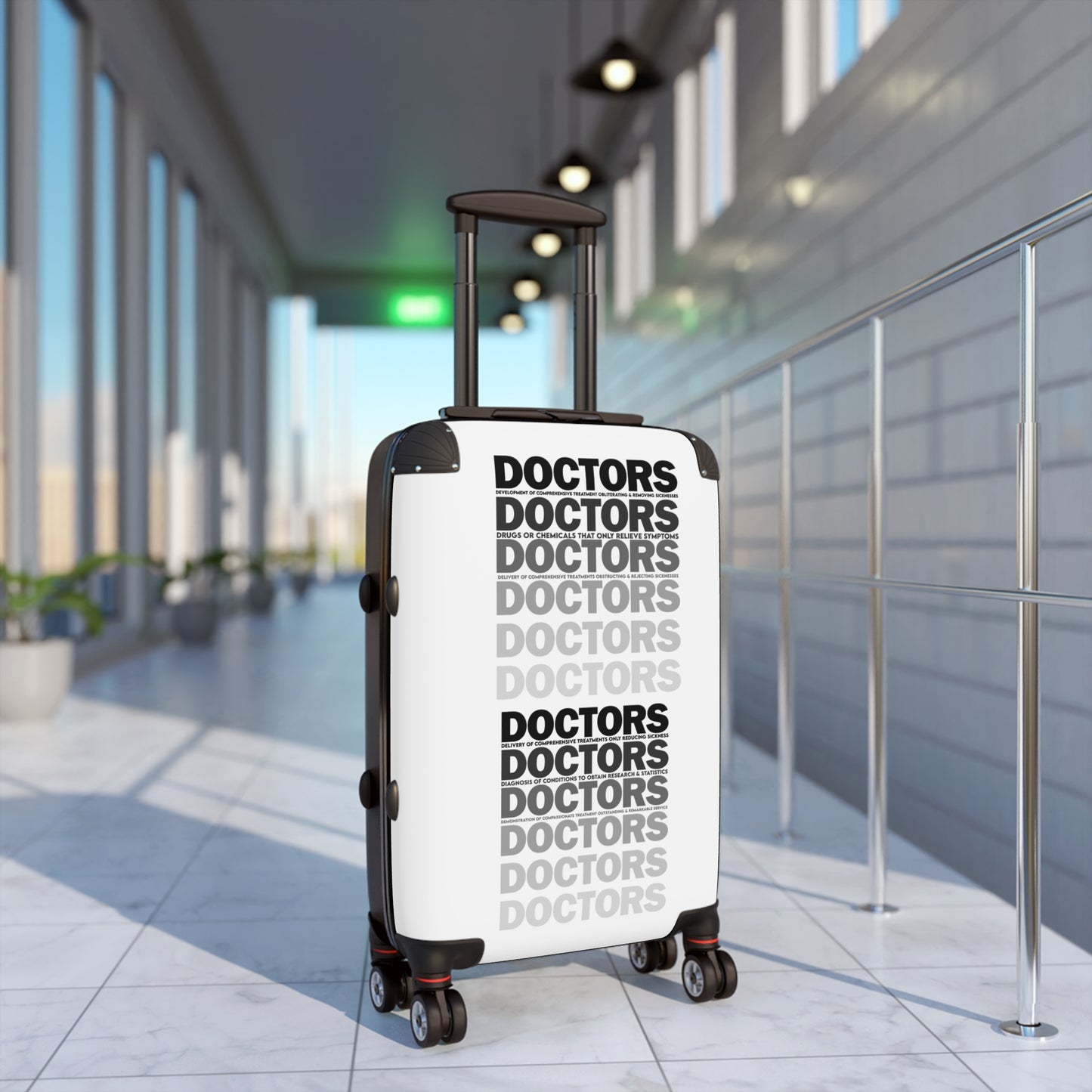 Doctor Themed Suitcase - Travel Luggage for Healthcare Professionals, Unique Travel Gift, Medical Doctor Suitcase, Stylish and Practical