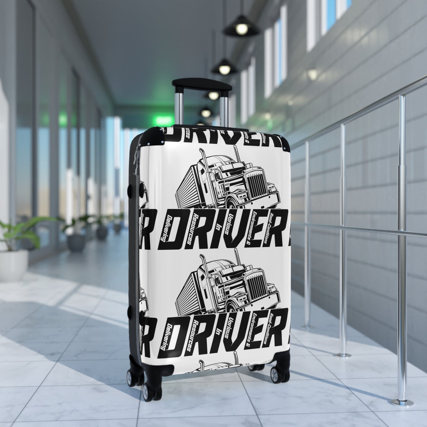 Truck Driver Suitcase - Luggage for Road Trip Lovers, Adventure Travel, Unique Gift for Truckers, Travel Gear
