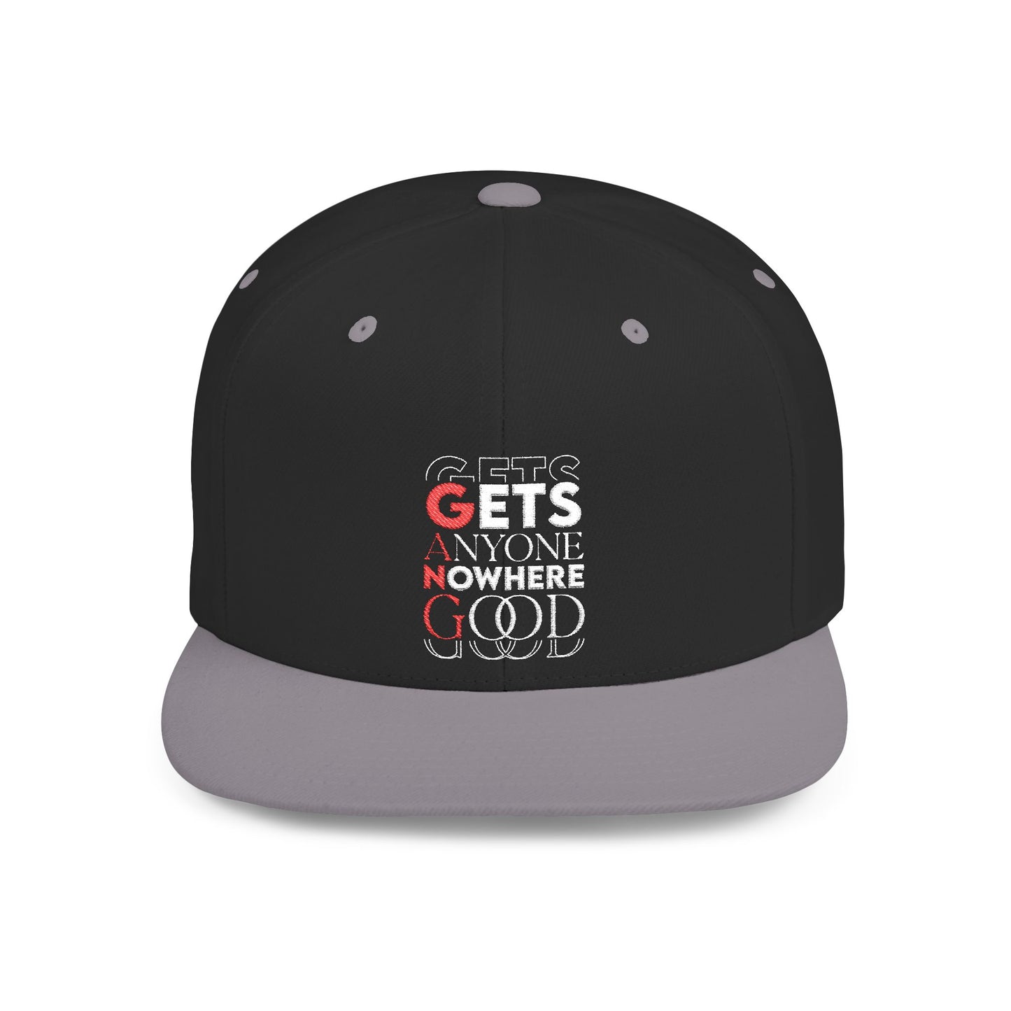 Trendy Flat Bill Snapback Cap, Bold Streetwear Hat, Perfect Gift for Teens, Casual Everyday Wear, Fashion Statement