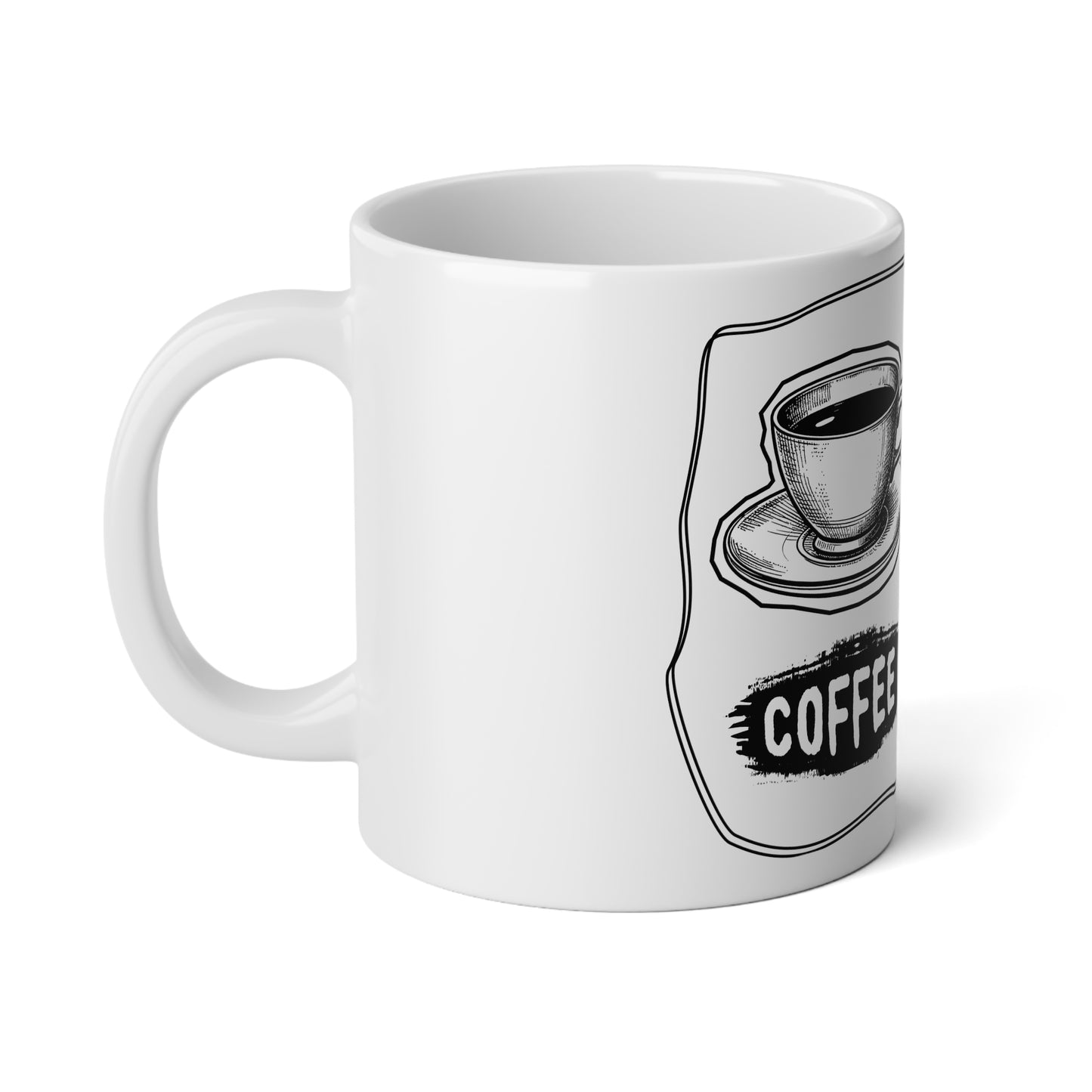 C.O.F.F.E.E. (Caffeine Offers Fuel For Everyday Energy) Caffeine Motivation Jumbo Mug - 20oz Coffee Cup for Daily Energy, Perfect Gift for Coffee Lovers