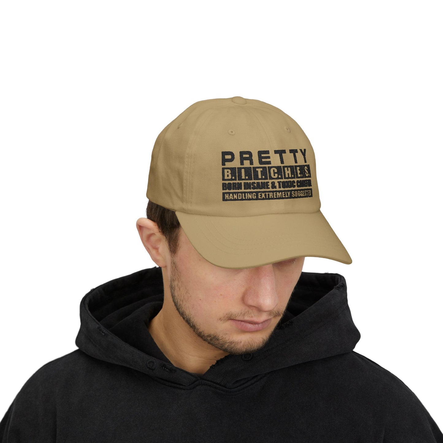 PrettyB.I.T.C.H.E.S. Adjustable Hat, Cool Casual Accessory, Gift for Friends, Trendy Baseball Cap