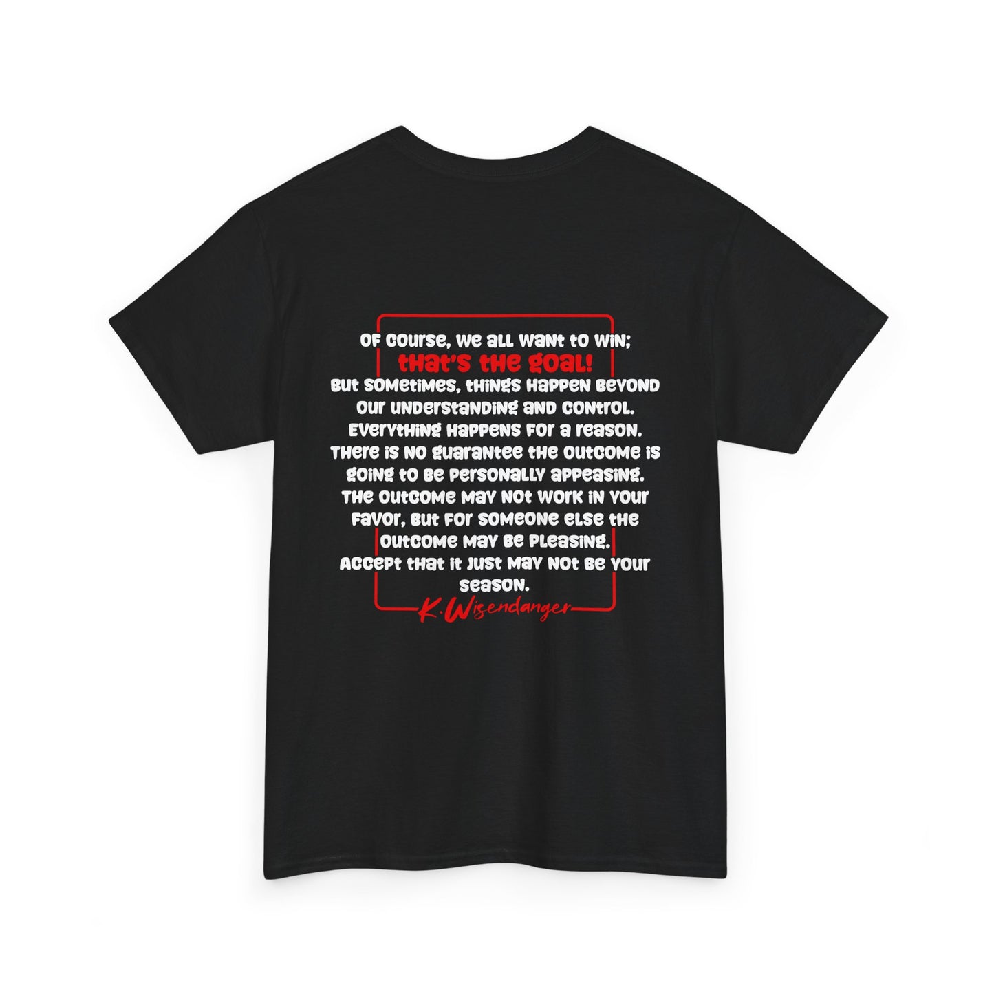 Funny Unisex Heavy Cotton Tee: "Sh*t Happens!"