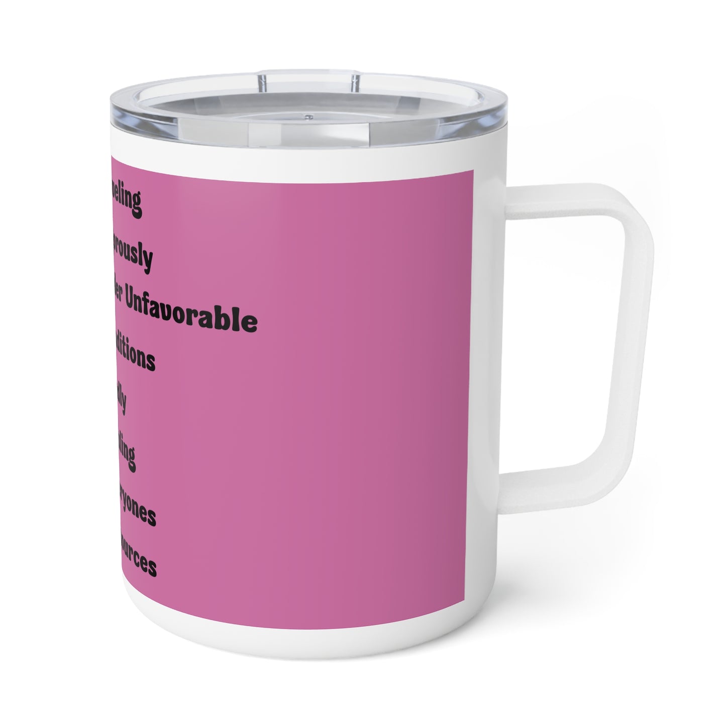T.R.U.C.K.H.E.R. Insulated Coffee Mug for Female Truckers, Female Drivers- Travel Motivational Gift, Coffee Lovers Mug, Unique Truck Driver Accessories