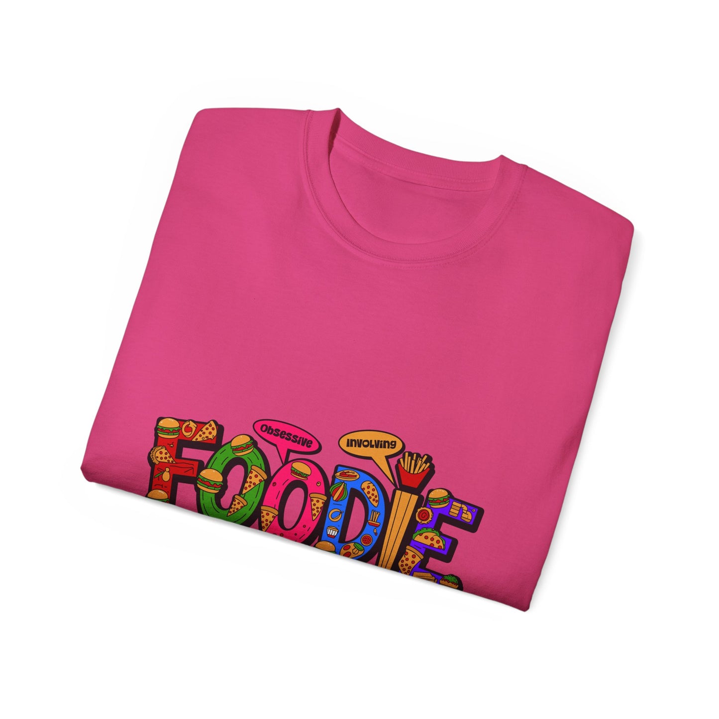 F.O.O.D.I.E. (Fascinating Obsessive Desires Involving Eating) Ultra Cotton Tee - Celebrate Culinary Passion