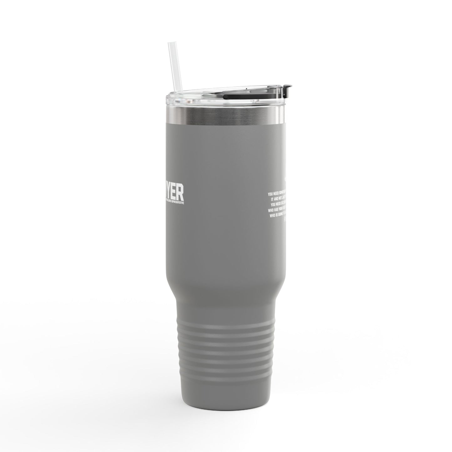 L.A.W.Y.E.R. (Legal Advocate Who's Your Exclusive Representative) Insulated Travel Mug for Lawyers, Perfect for Road Trips & Coffee Lovers, 40oz