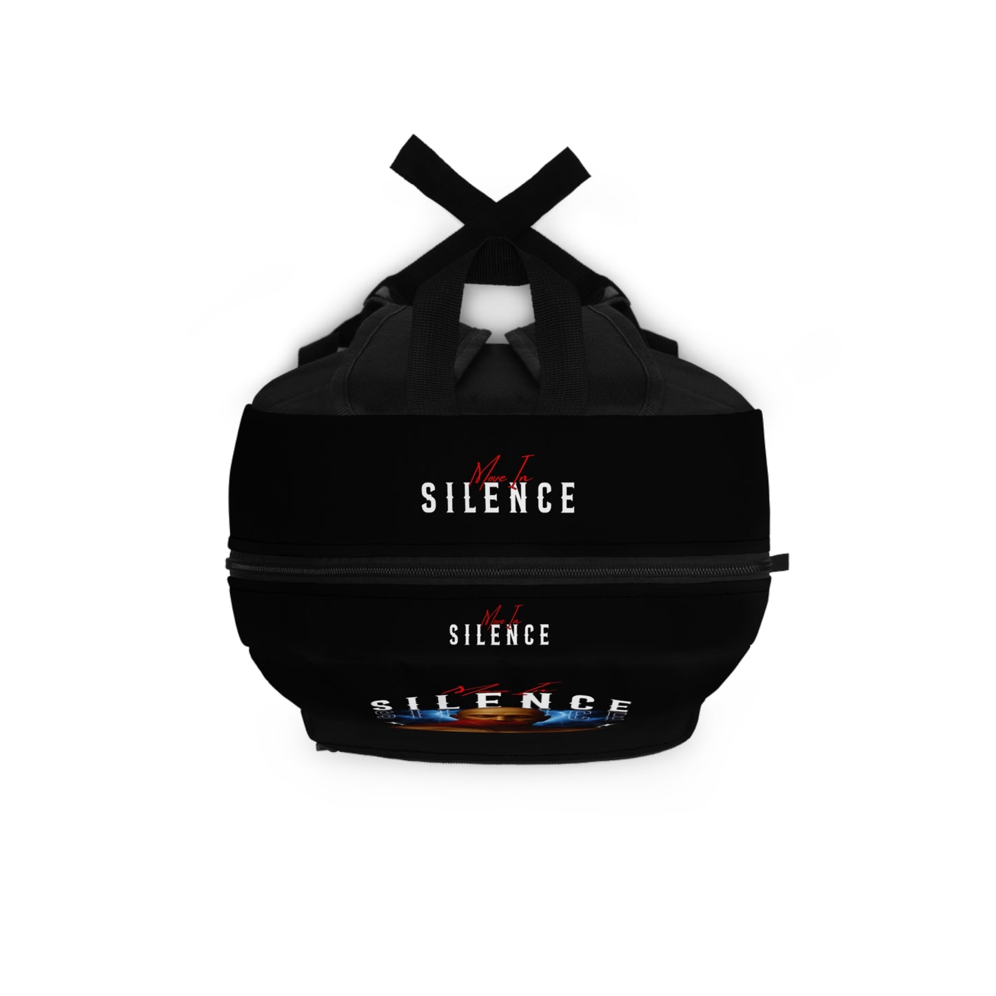 Move In S.I.L.E.N.C.E. Graphic Backpack - Trendy Backpack for Students, Unique Travel Bag, Perfect Gift for Creatives, Stylish Rucksack, Comfortable [...]