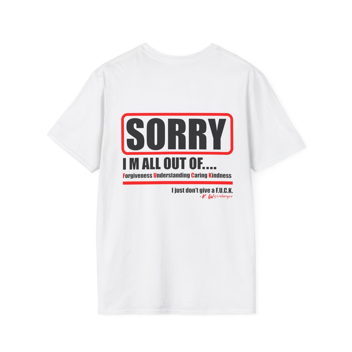 Funny Unisex T-Shirt – 'Seriously, I Just Don't Give A...' – Perfect for Casual Days and Gifts