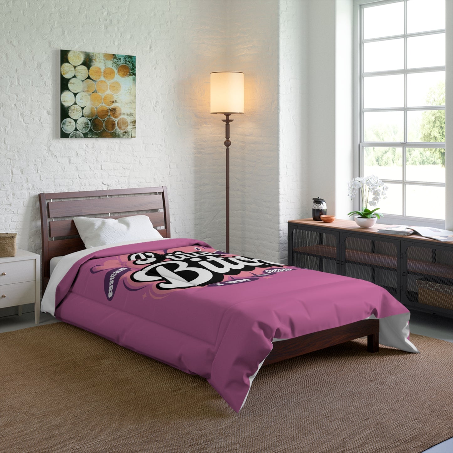 Fabulous Queen Comforter - Bold 'I'm That Bitch' Cozy Bedding, Empowering Gift for Her, Fun Bedroom Decor, Perfect for Self-Care