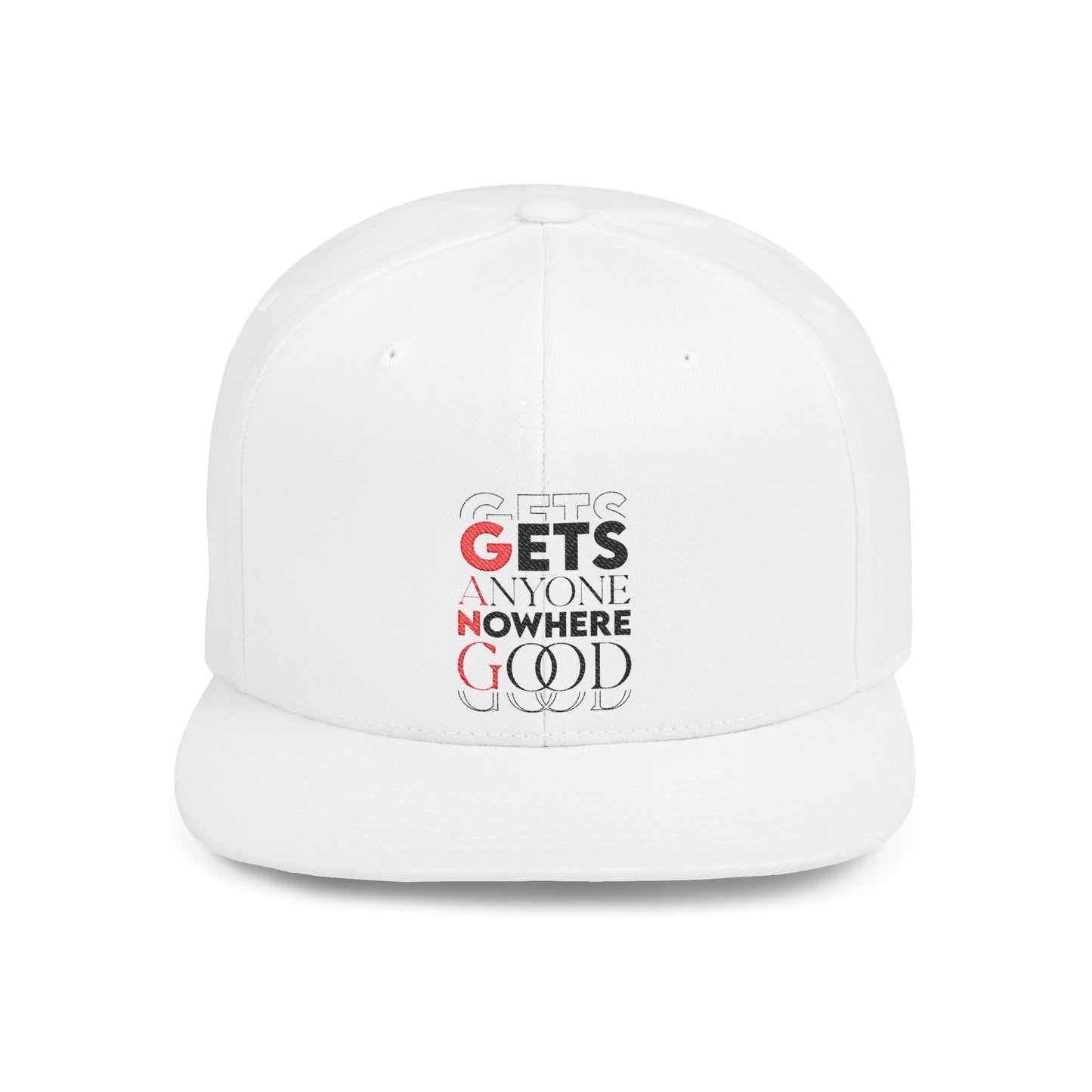 G.A.N.G. Flat Bill Snapback Hat - Stylish and Bold Statement Cap, Street Style