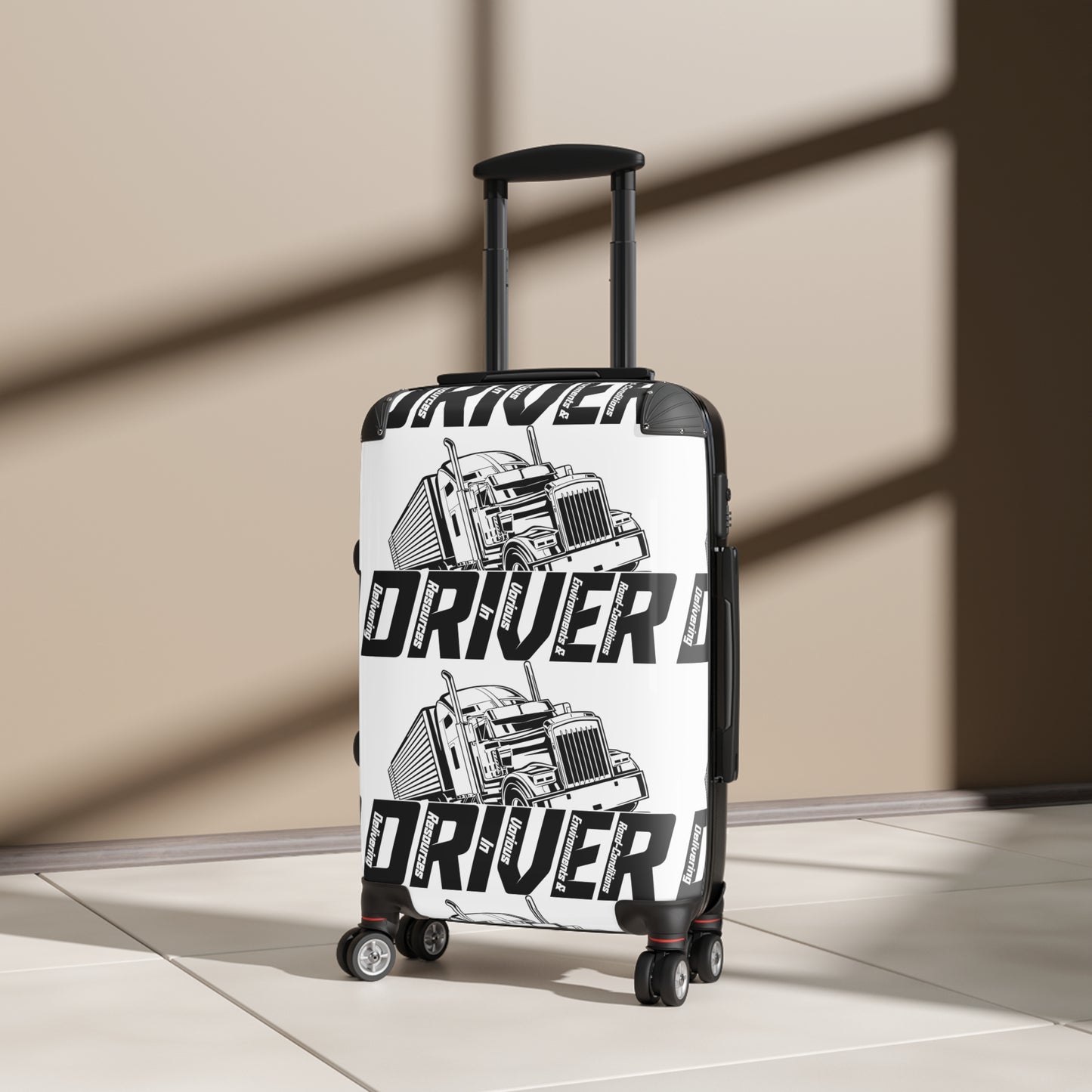 Truck Driver Suitcase - Luggage for Road Trip Lovers, Adventure Travel, Unique Gift for Truckers, Travel Gear