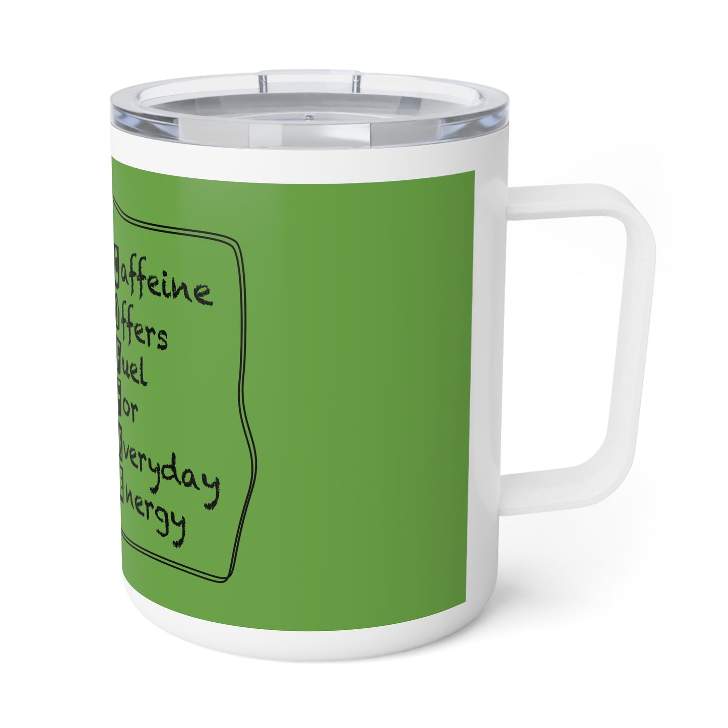 C.O.F.F.E.E. (Caffeine Offers Fuel For Everday Energy) Caffeine Boost Insulated Coffee Mug | Perfect for Coffee Lovers