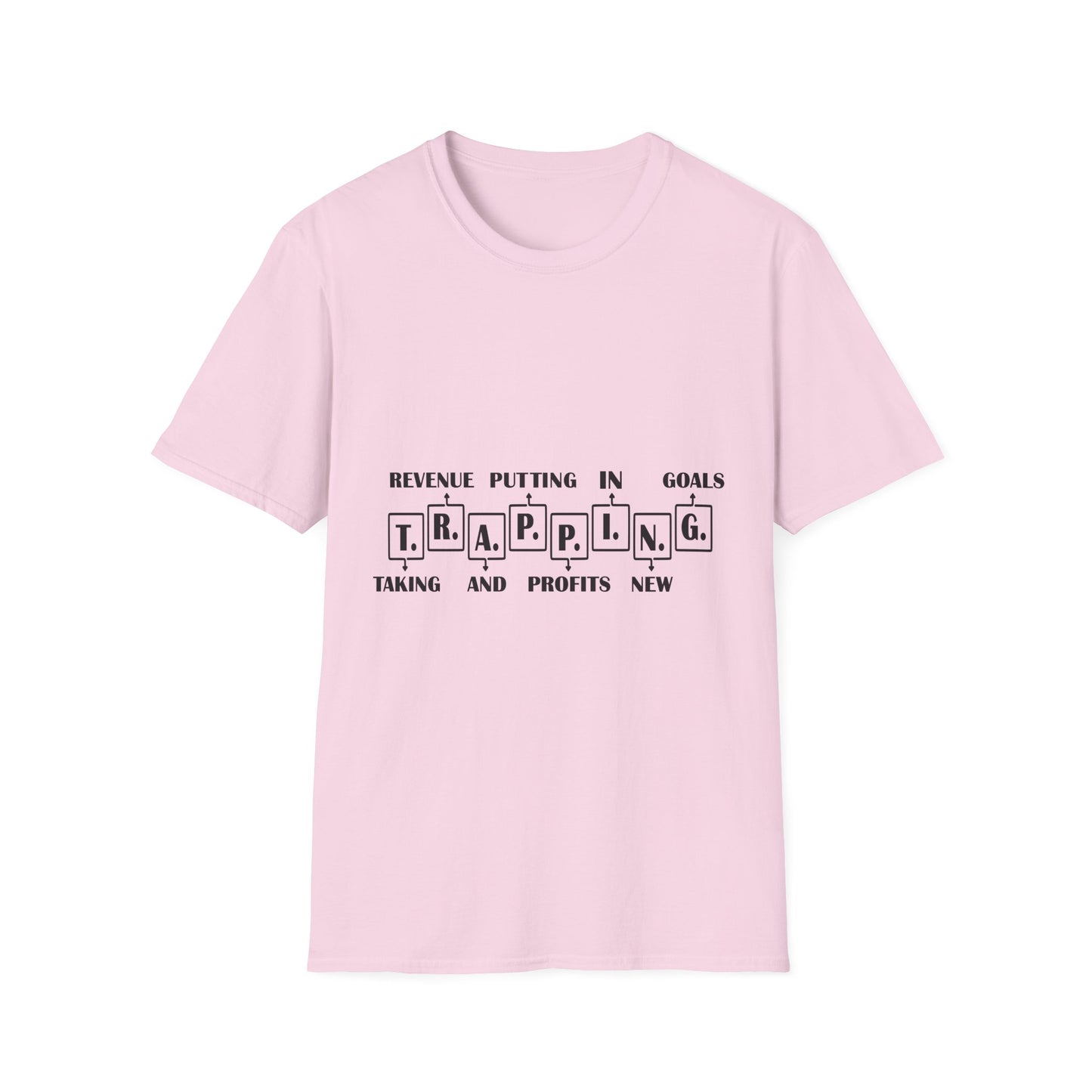Trapping Goals Unisex Softstyle T-Shirt - Motivational Graphic Tee for Entrepreneurs