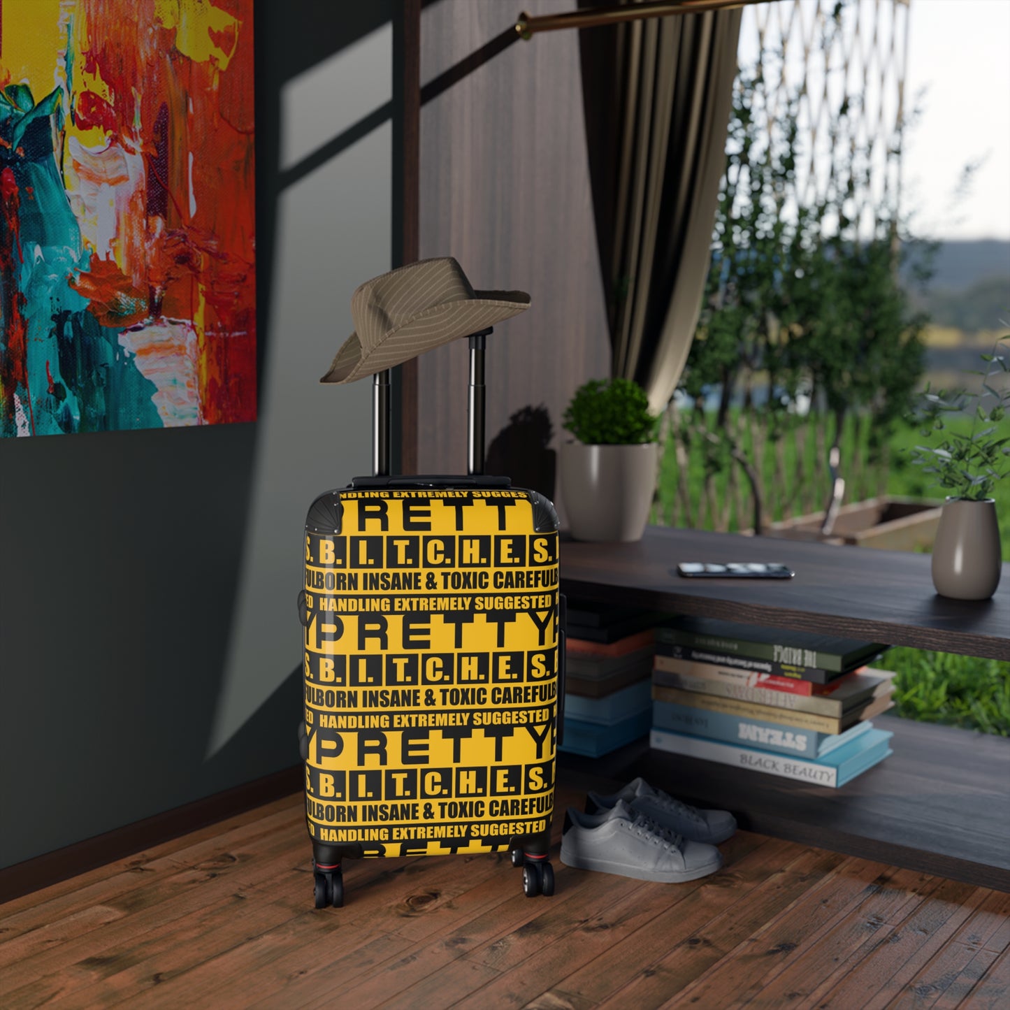Pretty Bitches Bold Statement Suitcase for Travel Lovers, Suitcase for Women, Trendy Luggage, Unique Travel Accessory, Gift for Travelers