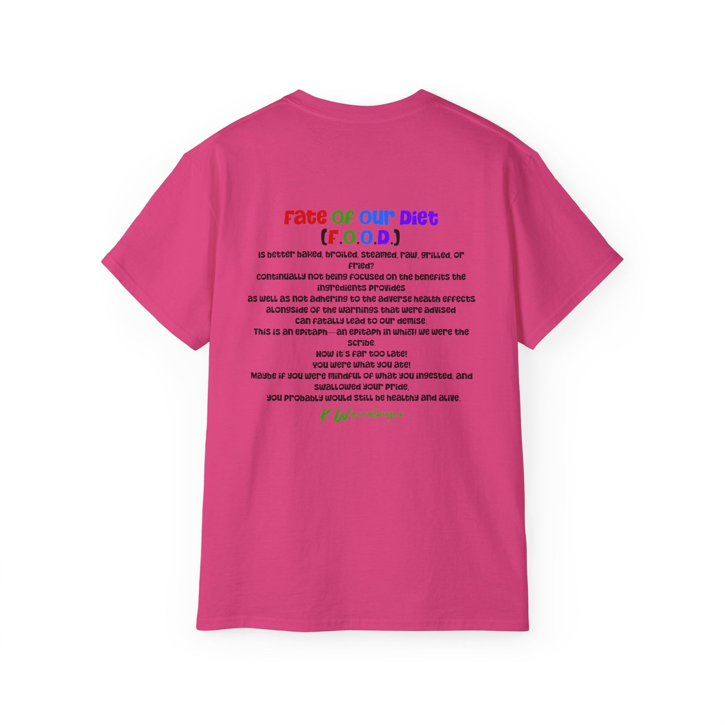 F.O.O.D.I.E. (Fascinating Obsessive Desires Involving Eating) Ultra Cotton Tee - Celebrate Culinary Passion