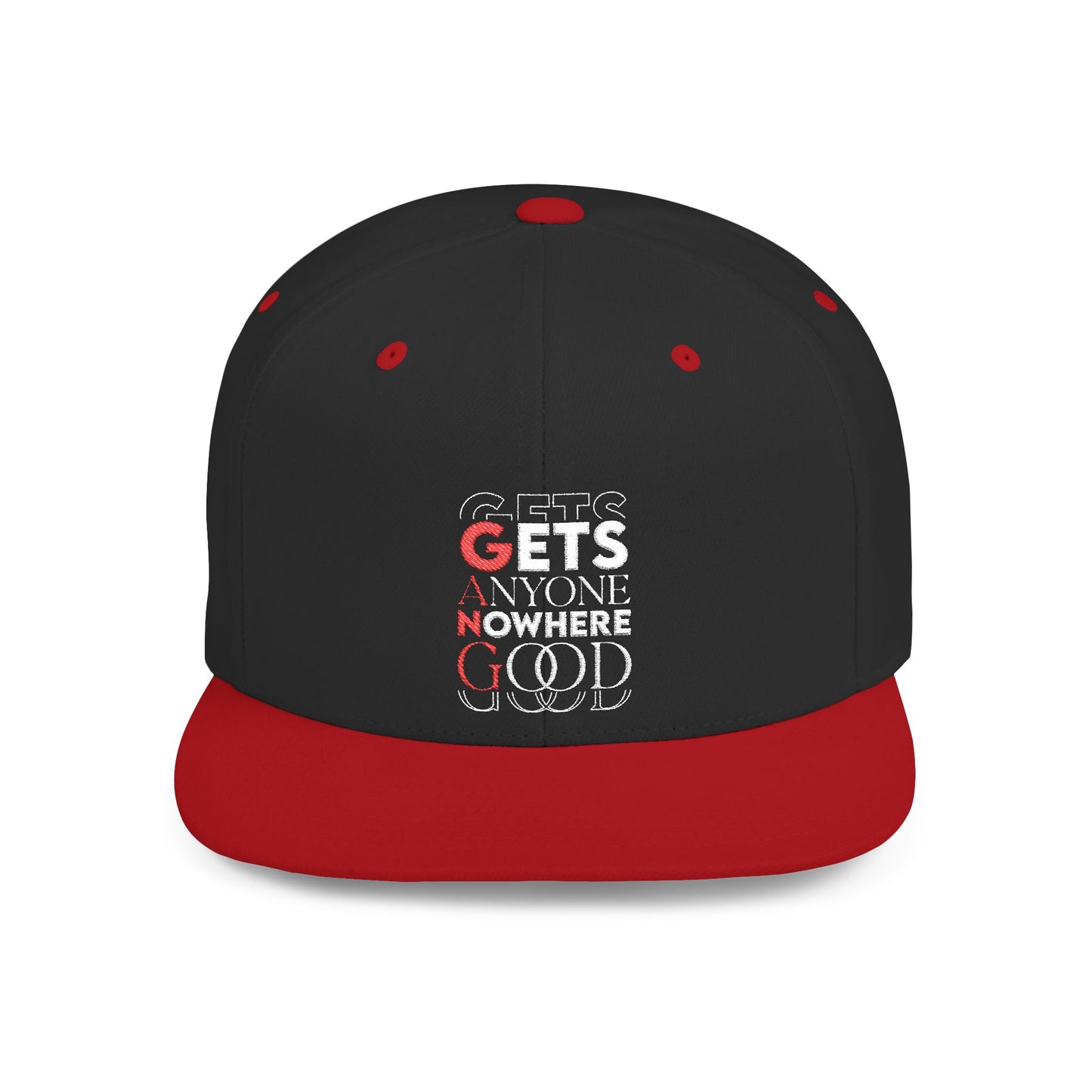 Trendy Flat Bill Snapback Cap, Bold Streetwear Hat, Perfect Gift for Teens, Casual Everyday Wear, Fashion Statement