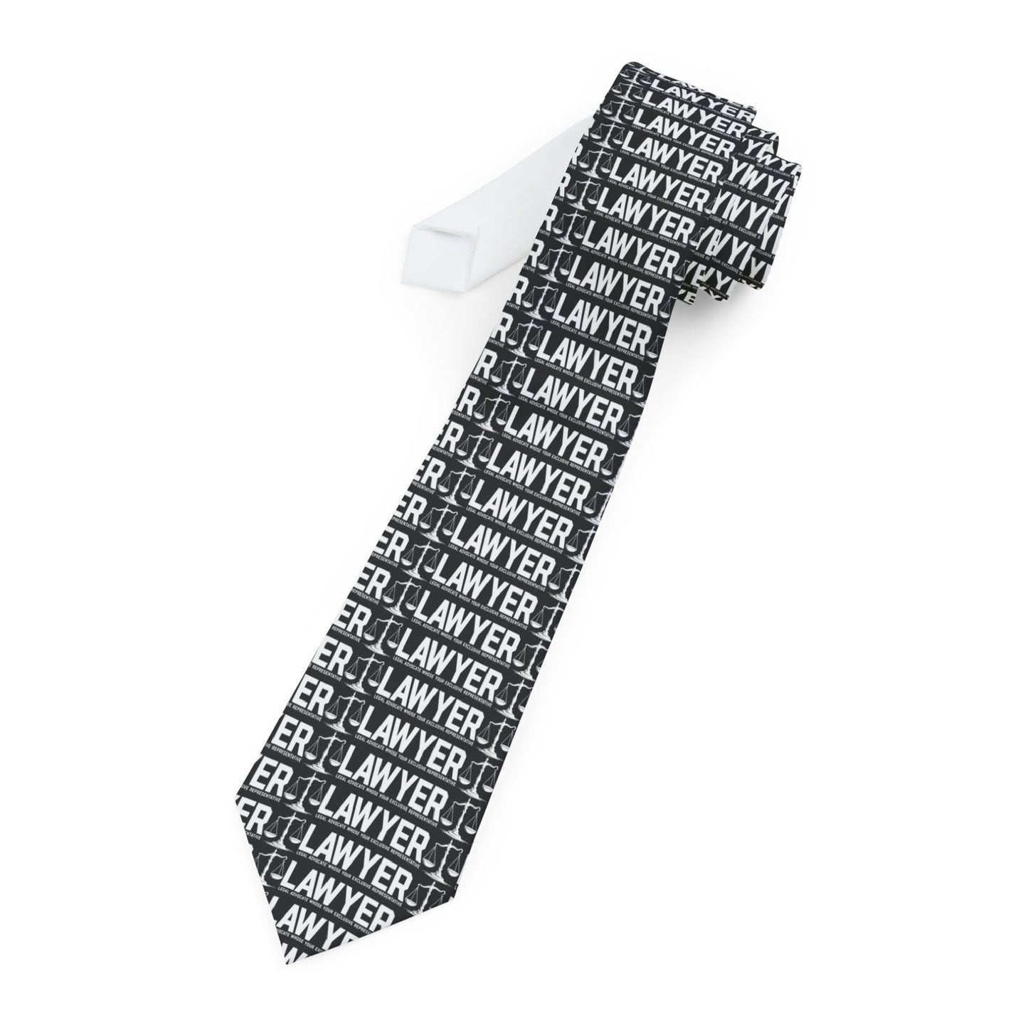 L.A.W.Y.E.R. Stylish Lawyer Necktie - Perfect for Legal Professionals, Gifts for Law Graduates, Office Wear, Cocktails, Special Occasions