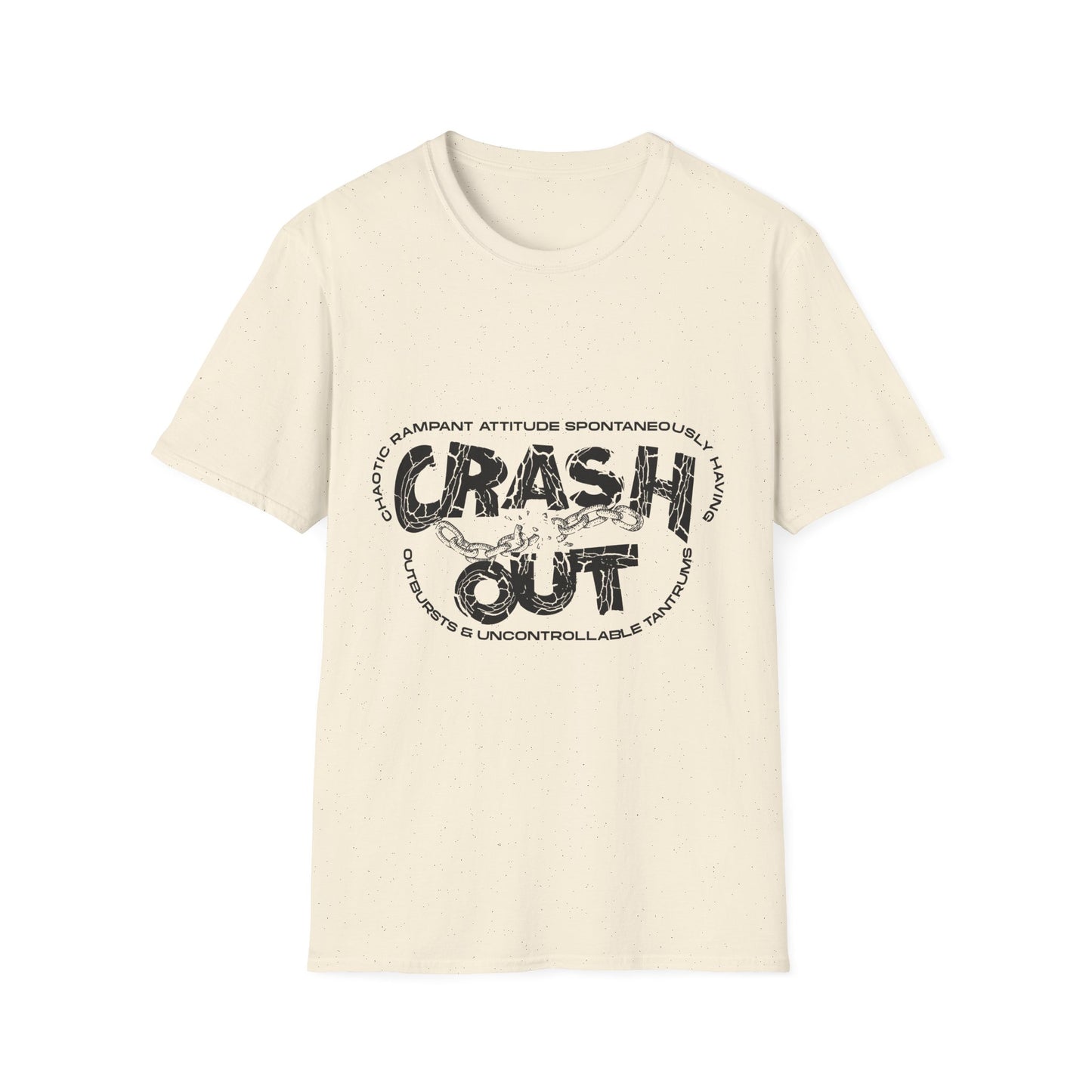 C.R.A.S.H. O.U.T. Unisex T-Shirt - Relaxed Style for Casual Days, Perfect for Everyday Wear, Gift Idea for Friends, Great for Lounging, Summer [...]
