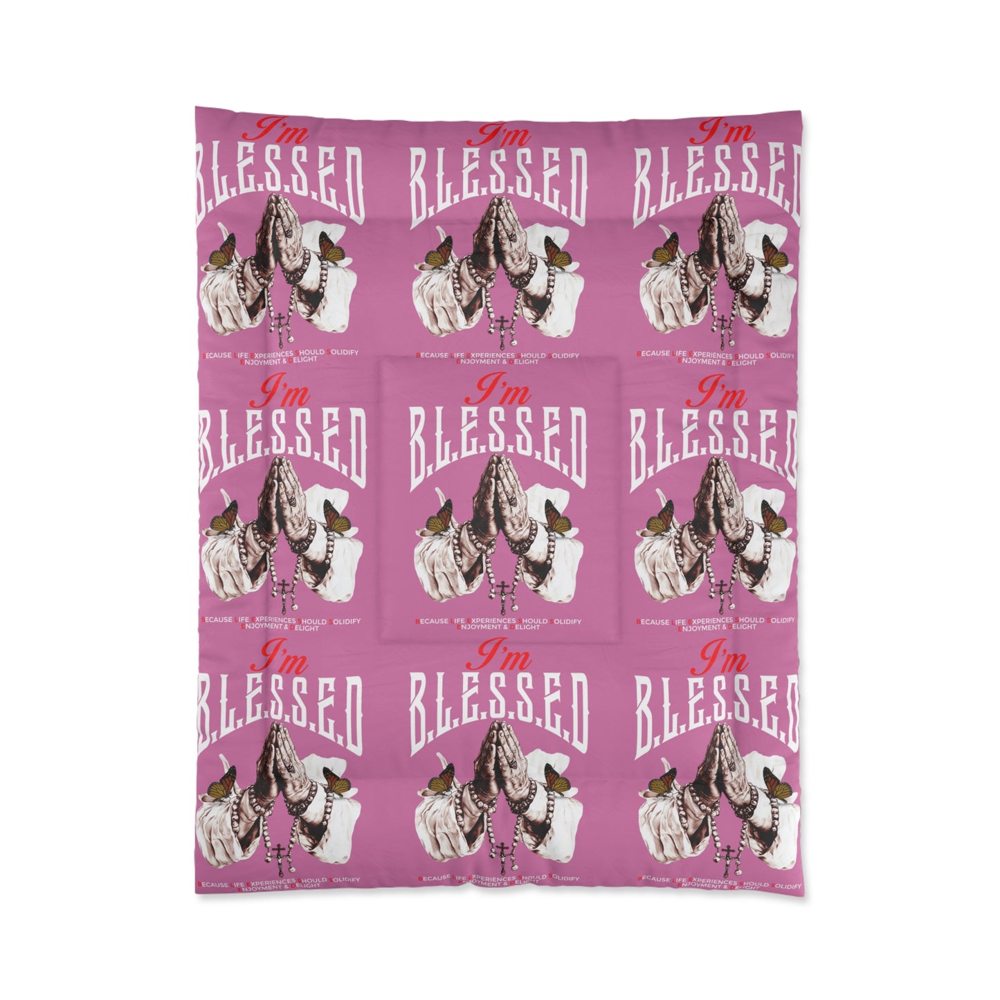 Blessed Comforter - Cozy Bedding for Faithful Souls, Perfect for Gifts, Spiritual Decor, Home Relaxation, Inspirational Room