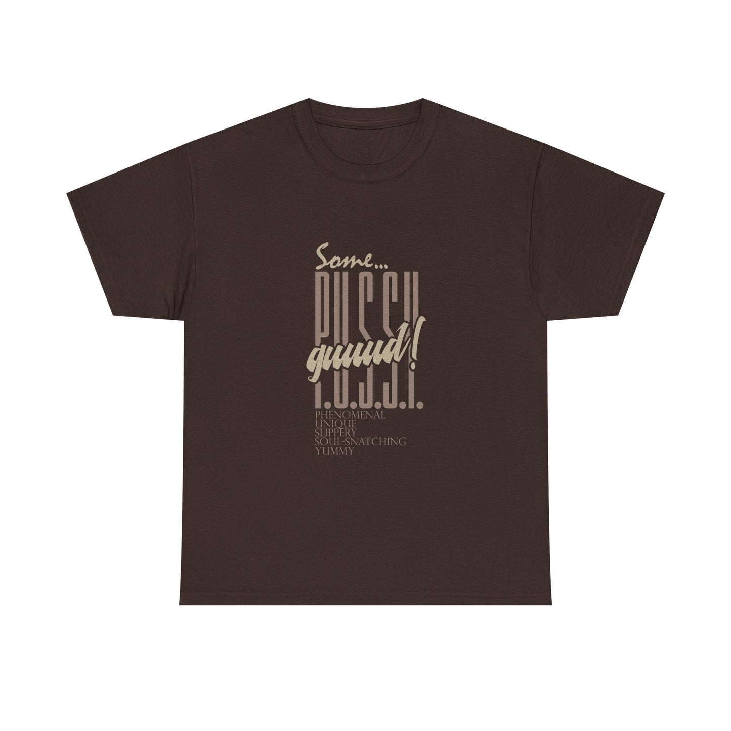 GUUD P.U.S.S.Y. Bold Statement Tee, Unisex Cotton Shirt, Graphic Tee for Self-Expression,