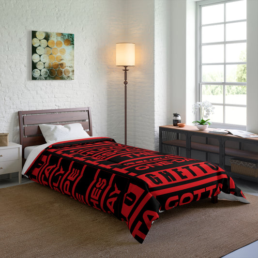 G.H.E.T.T.O. Urban Comforter - Ghetto Inspired Design for Cozy Vibes, Perfect for Home Decor, Gifts, and Streetwear Aesthetic
