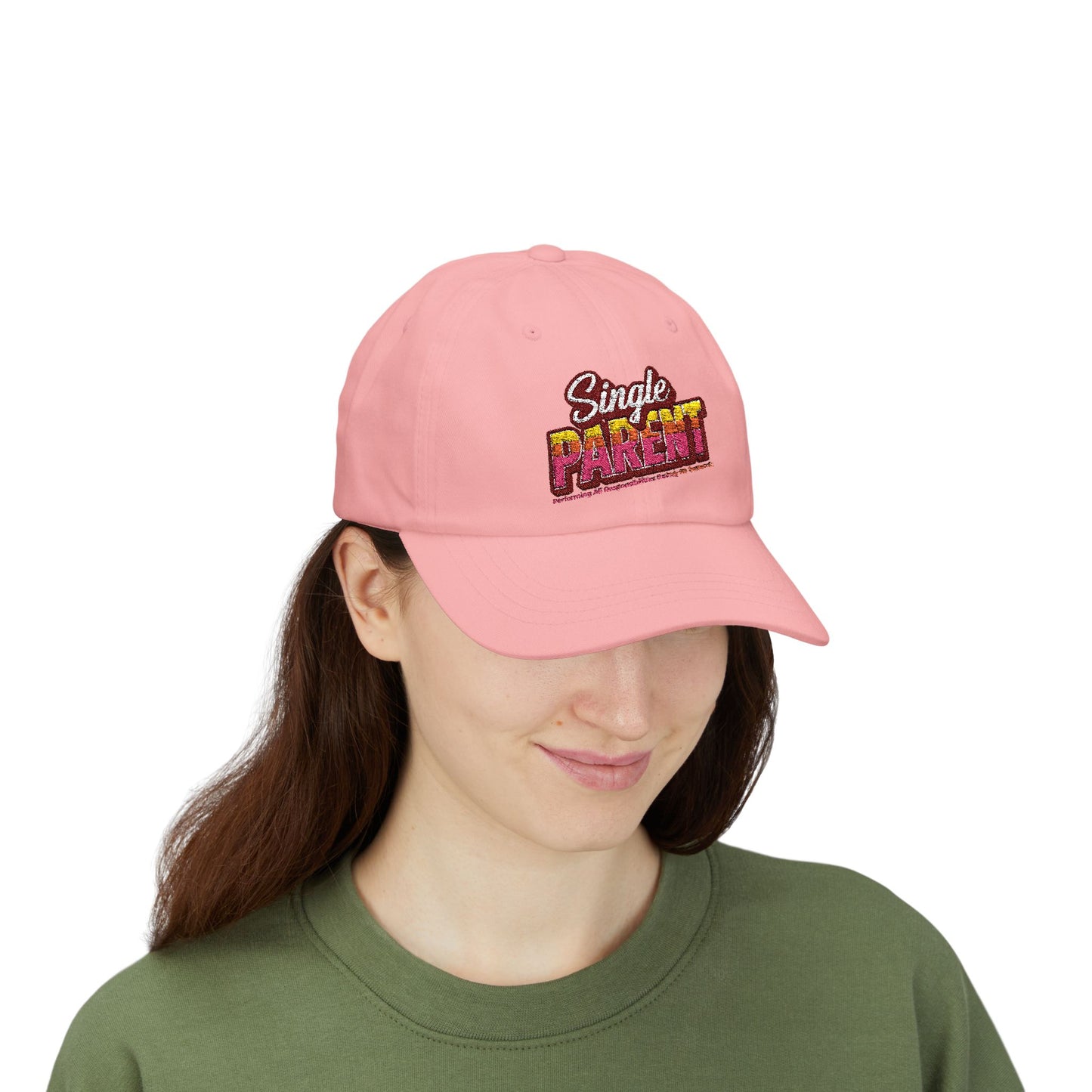 Single P.A.R.E.N.T. Classic Dad Cap – Supportive Apparel for Single Parents, Casual Style, Everyday Wear, Parenting Humor Hat