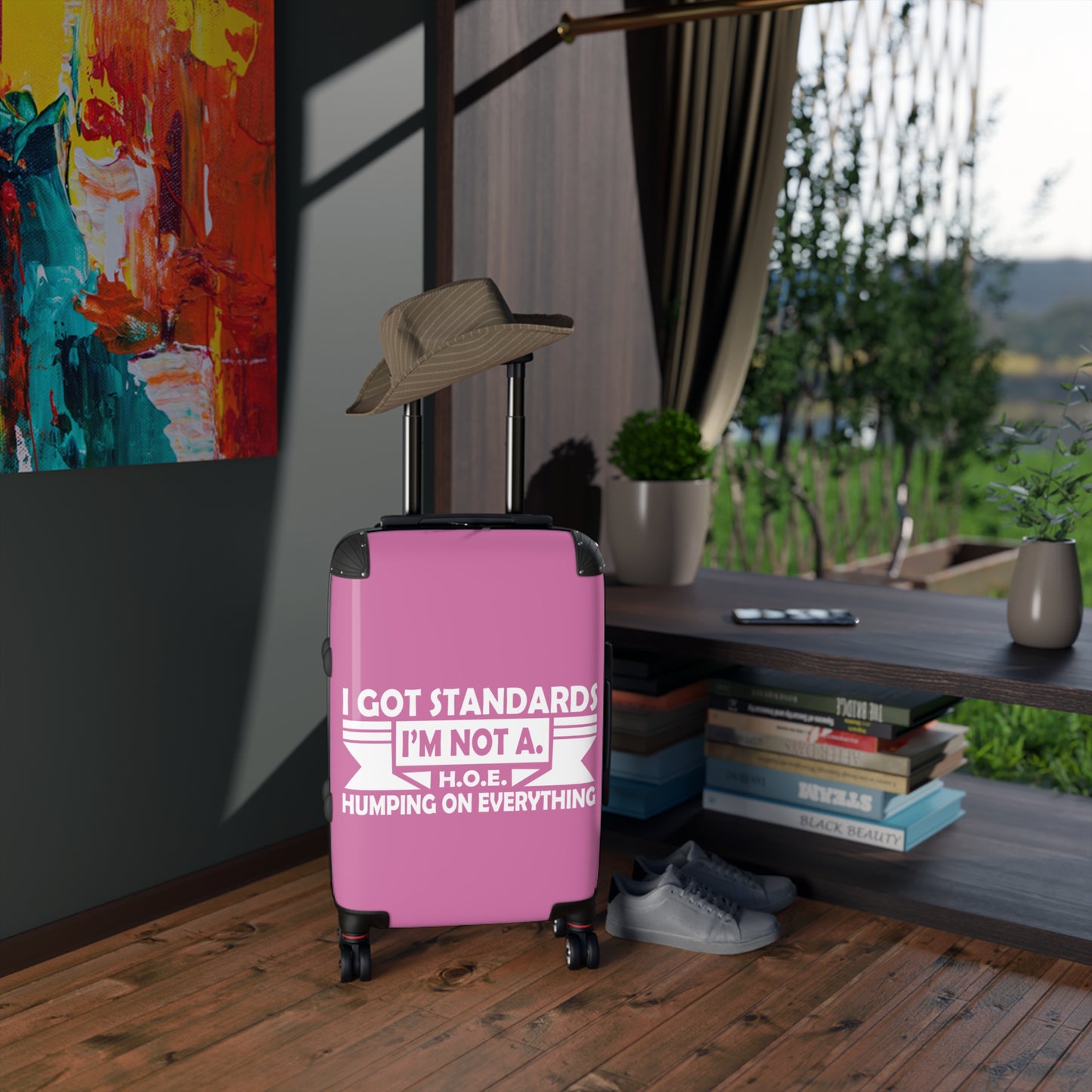 I'M Not A H.O.E. Trendy Suitcase, Gifts for Her