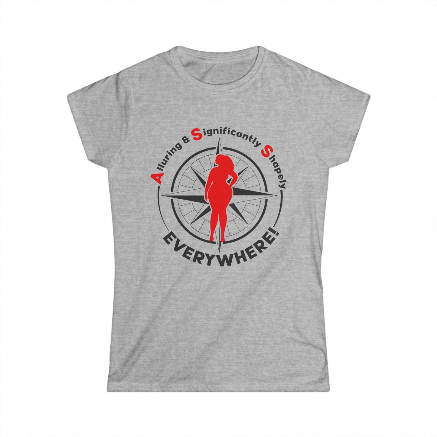 Alluring Significantly Shapely Women's Softstyle Tee - Perfect for Everyday Wear!