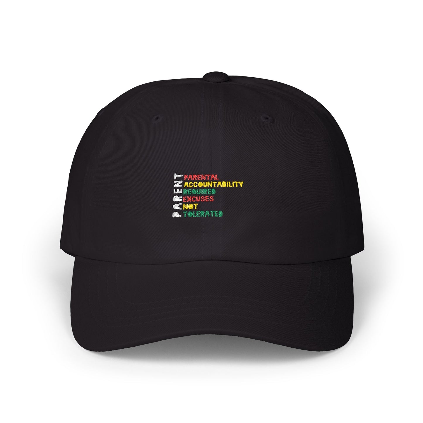 P.A.R.E.N.T. Classic Cap, Adjustable Hat, Thoughtful Gift for Parents, Casual Wear, Father's Day Gift, Mother's Day Gift, Inspirational Headwear
