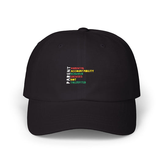 P.A.R.E.N.T. Classic Cap, Adjustable Hat, Thoughtful Gift for Parents, Casual Wear, Father's Day Gift, Mother's Day Gift, Inspirational Headwear