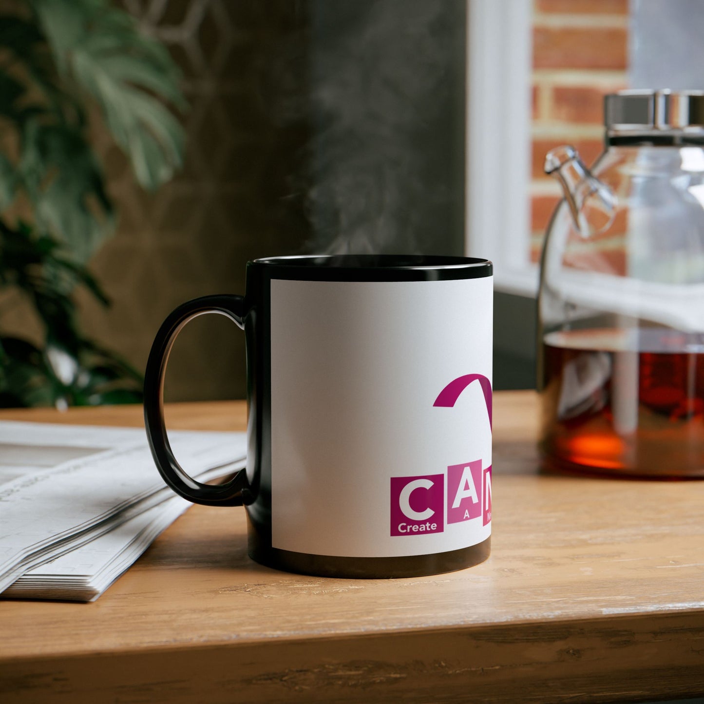 C.A.N.C.E.R. (Create A New Cure Everyone Receives) Empowering Cancer Awareness Mug | Support, Encouragement, Gift for Patients, Pink Ribbon, Hope & Strength