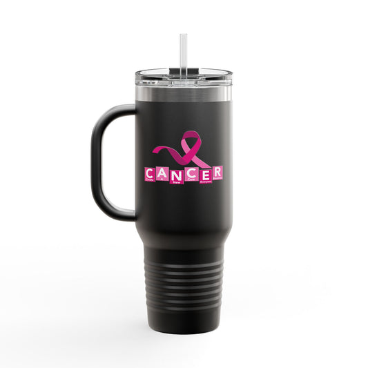 C.A.N.C.E.R. (Create A New Cure Everyone Receives) Insulated Travel Mug, 40oz with Inspirational Quote, Perfect for Coffee Lovers, Travel Enthusiasts, Gifts for Her, Motivational [...]