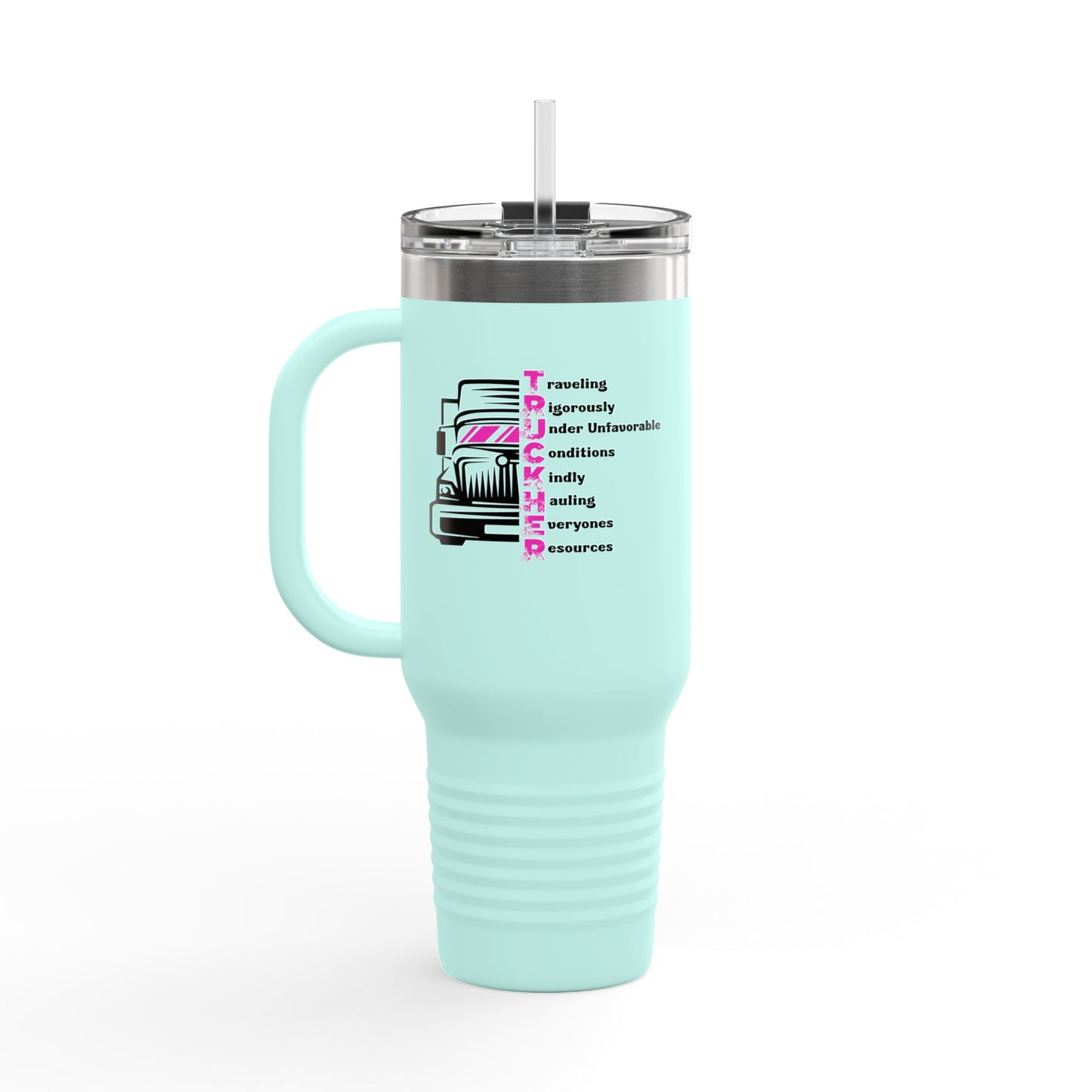 T.R.U.C.K.E.R. Insulated Travel Mug, 40oz - Stylish and Practical, Perfect for On-the-Go Coffee Lovers, Road Trips, Camping, Gift for Travelers, [...]