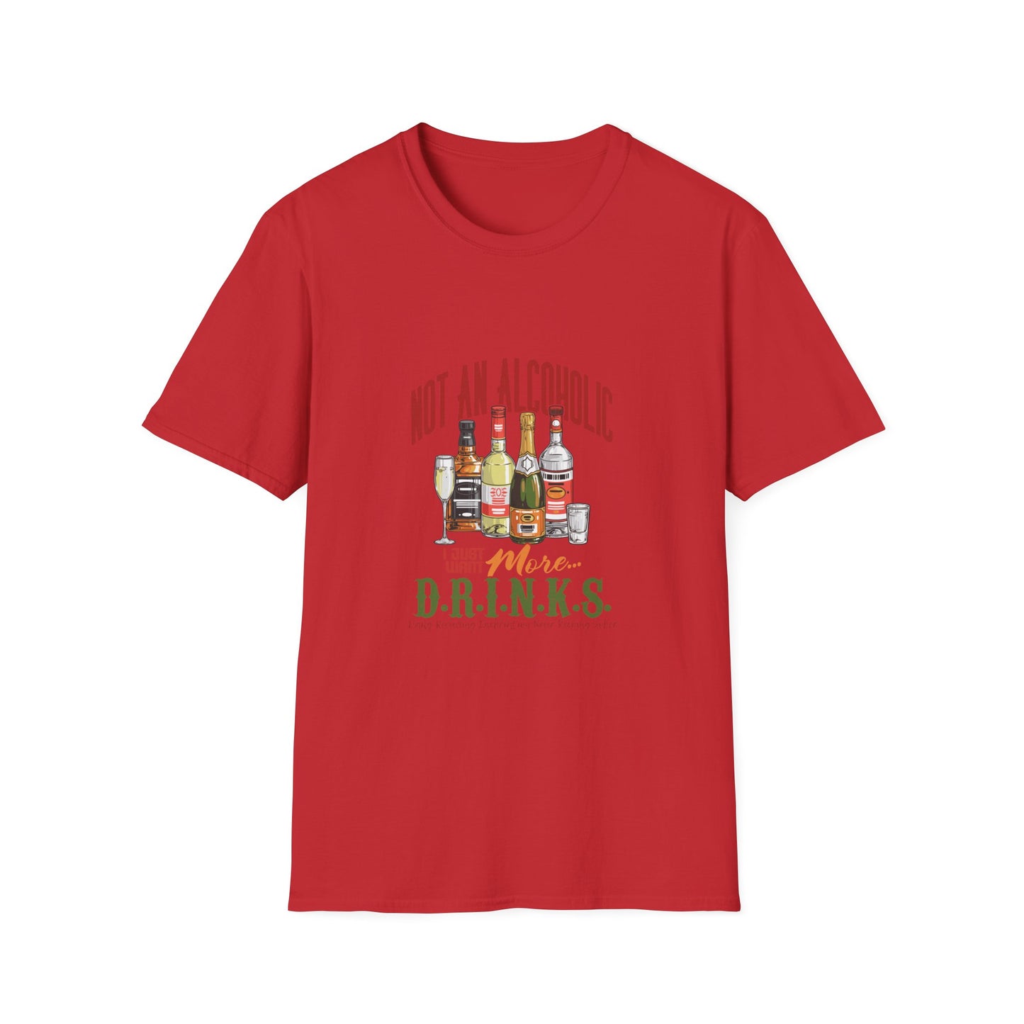 Not An Alcoholic Unisex T-Shirt, Funny Drinking Shirt, Casual Tee, Gift for Friends, Party Apparel, Holiday Humor Wear