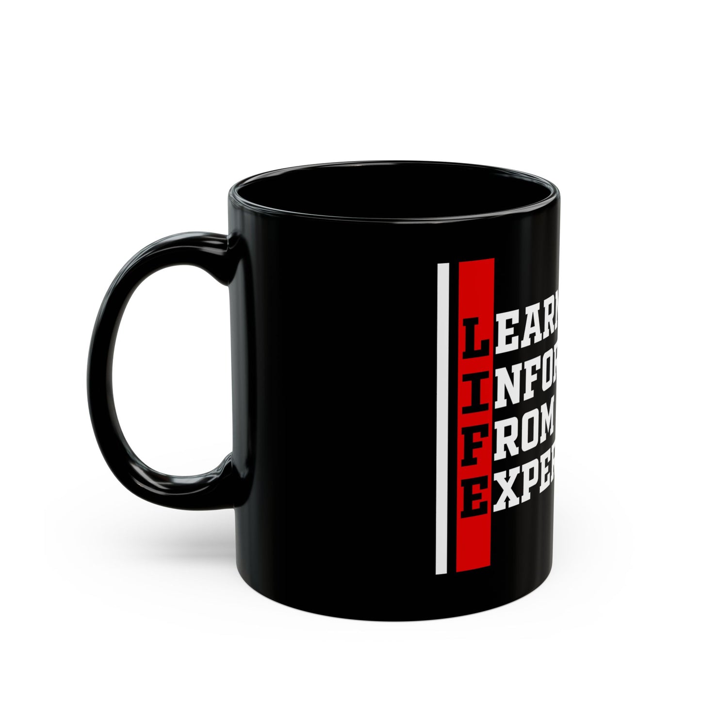 L.I.F.E. Learning Information From Experience Black Mug - Motivational Coffee Cup, Gift for Students & Teachers, Office Coffee Mug, Inspirational Drinkware, [...]