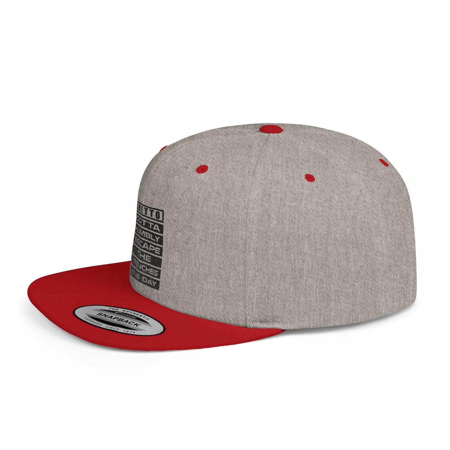 G.H.E.T.T.O. Stylish Flat Bill Snapback Hat, Streetwear Cap for Casual Outings