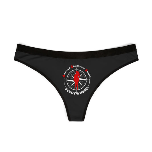 A.S.S. Everywhere (Alluring & Significantly Shapely) Stylish Women's Thongs, Comfy Underwear, Fashionable Intimates, Perfect Gift for Her