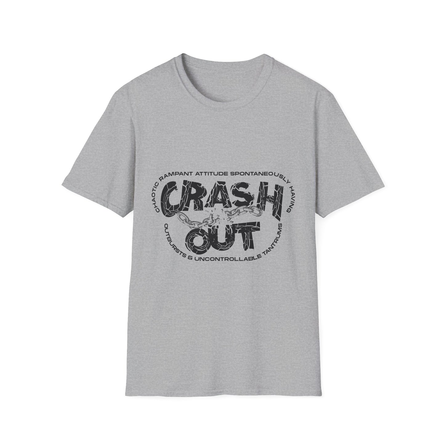 C.R.A.S.H. O.U.T. Unisex T-Shirt - Relaxed Style for Casual Days, Perfect for Everyday Wear, Gift Idea for Friends, Great for Lounging, Summer [...]