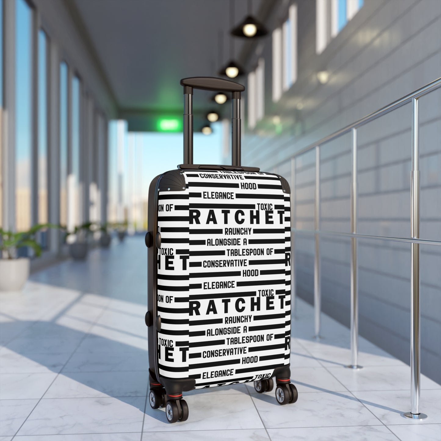 RATCHET Stylish Suitcase for Travel, Luggage for Adventures, Unique Travel Gear,