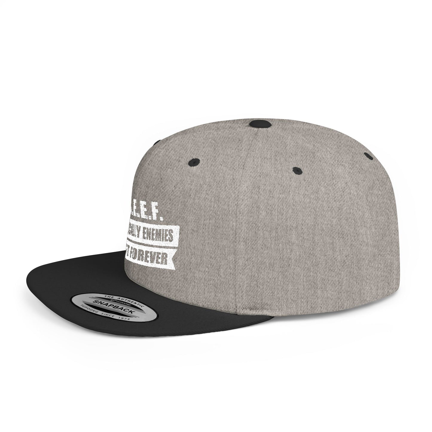 B.E.E.F. Flat Bill Snapback Hat, Casual Cap for Trendsetters, Adjustable Snapback, Perfect Gift for Birthdays, Streetwear Style, [...]