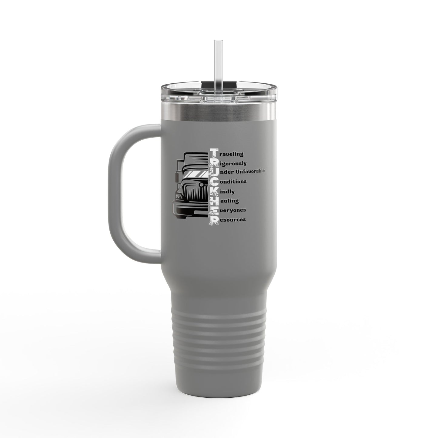 T.R.U.C.K.E.R. Insulated Travel Mug, 40oz - Stylish and Practical, Perfect for On-the-Go Coffee Lovers, Road Trips, Camping, Gift for Travelers, [...]