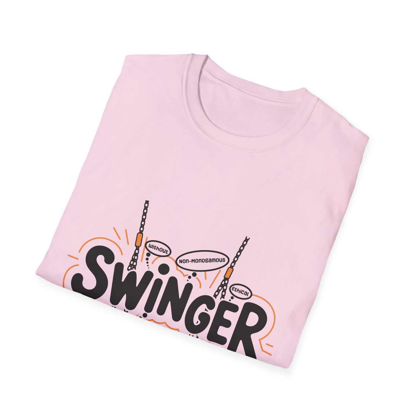 Fun S.W.I.N.G.E.R. (Sex Without Infidelity Non-Monogamous Groups Ethical Relationships) T-Shirt - Perfect for Promiscuous Spirits, Ethical Non-Monogamy & Adult Fun