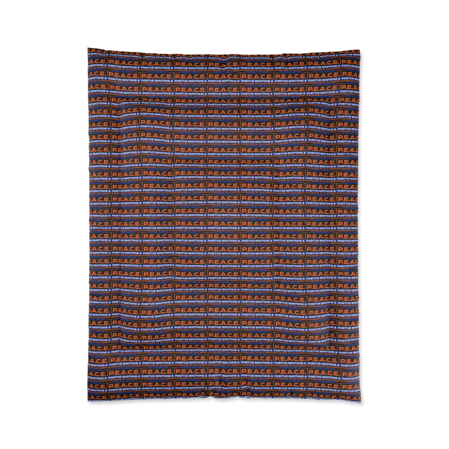 Protecting My P.E.A.C.E. Themed Comforter, Cozy Bedding for Relaxation, Mindfulness Decor, Ideal for Spiritual Retreats