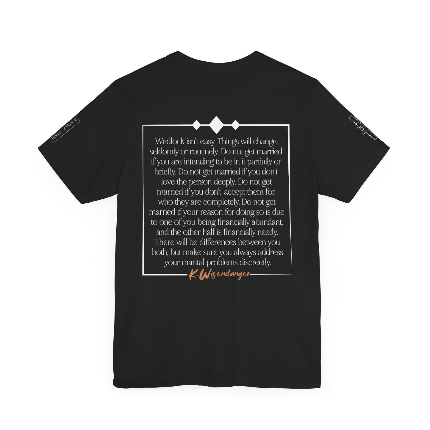 Inspirational Husband Tee - Perfect Gift for Weddings & Anniversaries