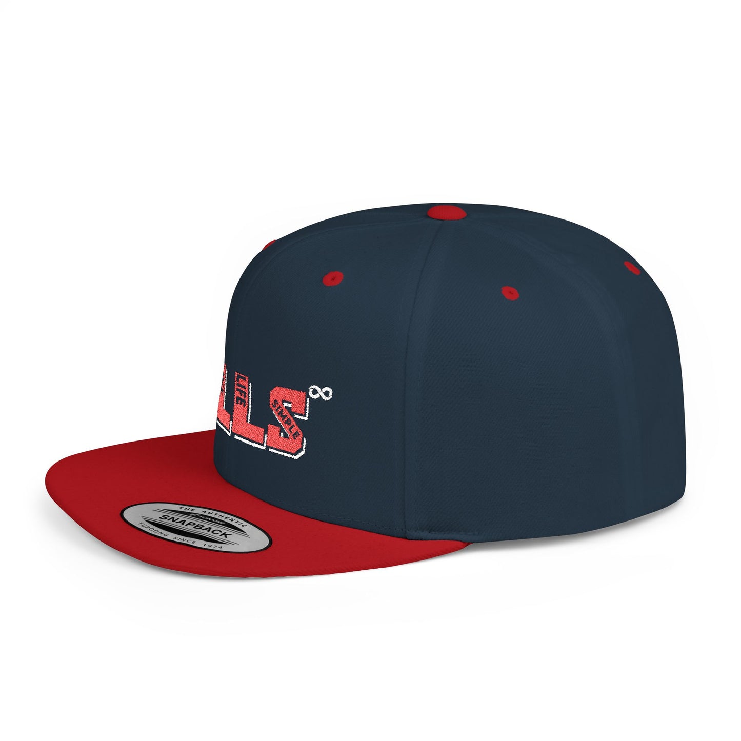 B.I.L.L.S. Stylish Flat Bill Snapback Hat, Perfect for Sports Fans, Casual Outfits, Gifts, Outdoor Adventures, Streetwear