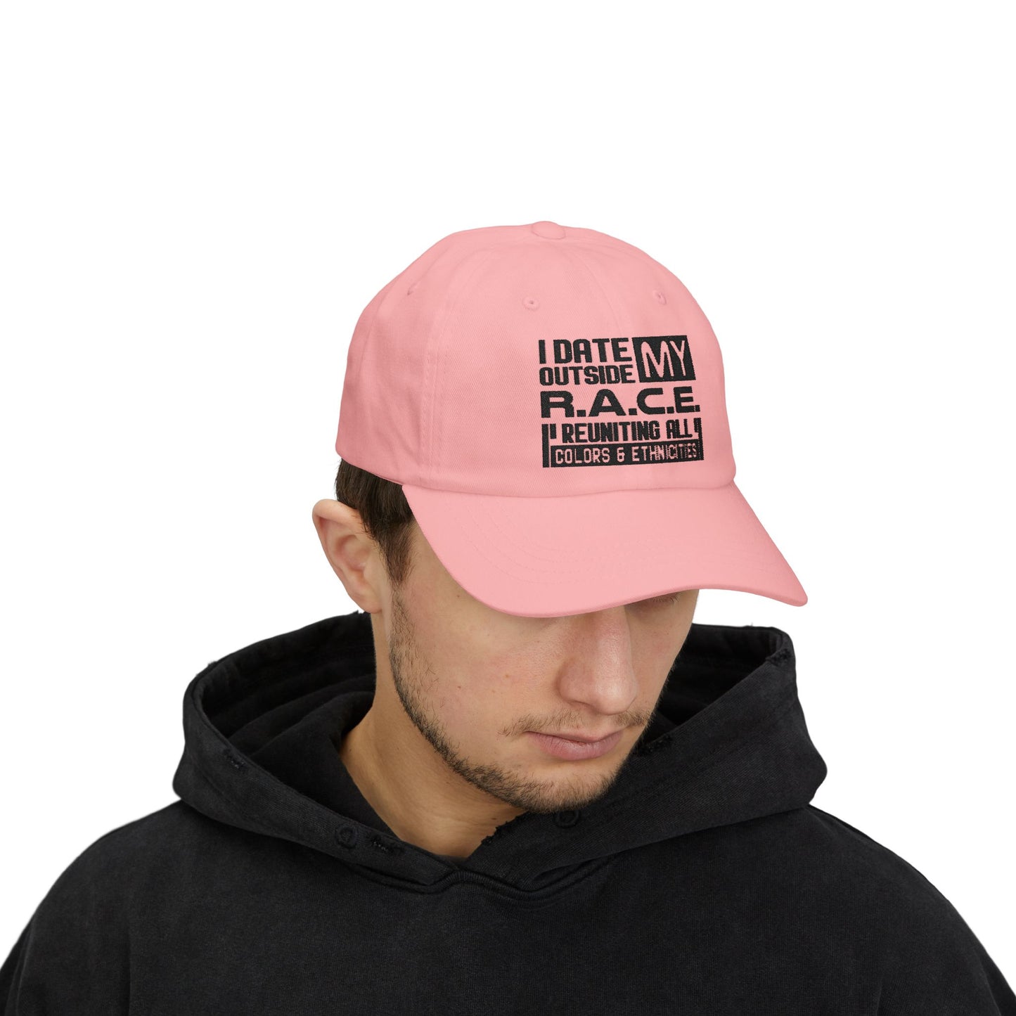 I Date Outside My R.A.C.E. Unisex Hat for All Cultures, Celebrations, Everyday Wear