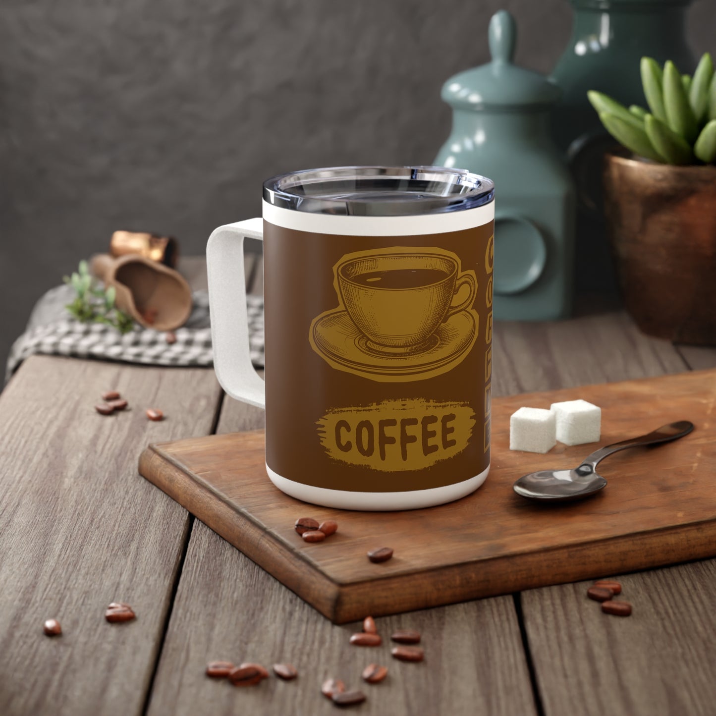 C.O.F.F.E.E. (Caffeine Offers Fuel For Everyday Energy) 10oz Insulated Coffee Mug - Perfect for Coffee Lovers