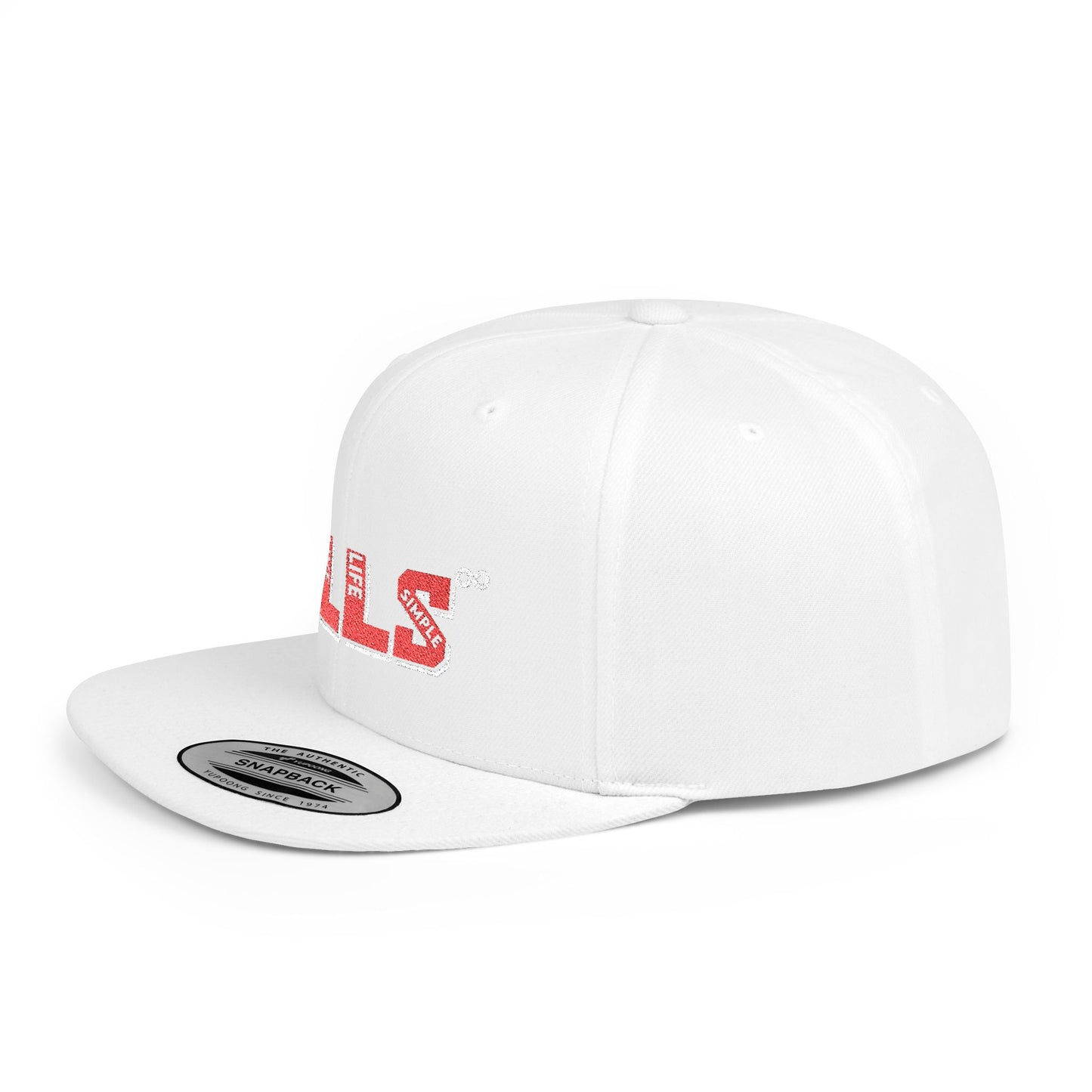 B.I.L.L.S. Stylish Flat Bill Snapback Hat, Perfect for Sports Fans, Casual Outfits, Gifts, Outdoor Adventures, Streetwear
